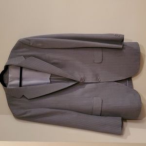 Custom Made No Size Listed Blue Pinstripe Blazer Jacket